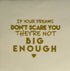 YETT Tegeltje - If your dreams don't - creme/goud