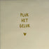 YETT Tegeltje - Pluk het geluk - creme/goud