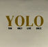 YETT Tegeltje - Yolo nieuw - creme/goud