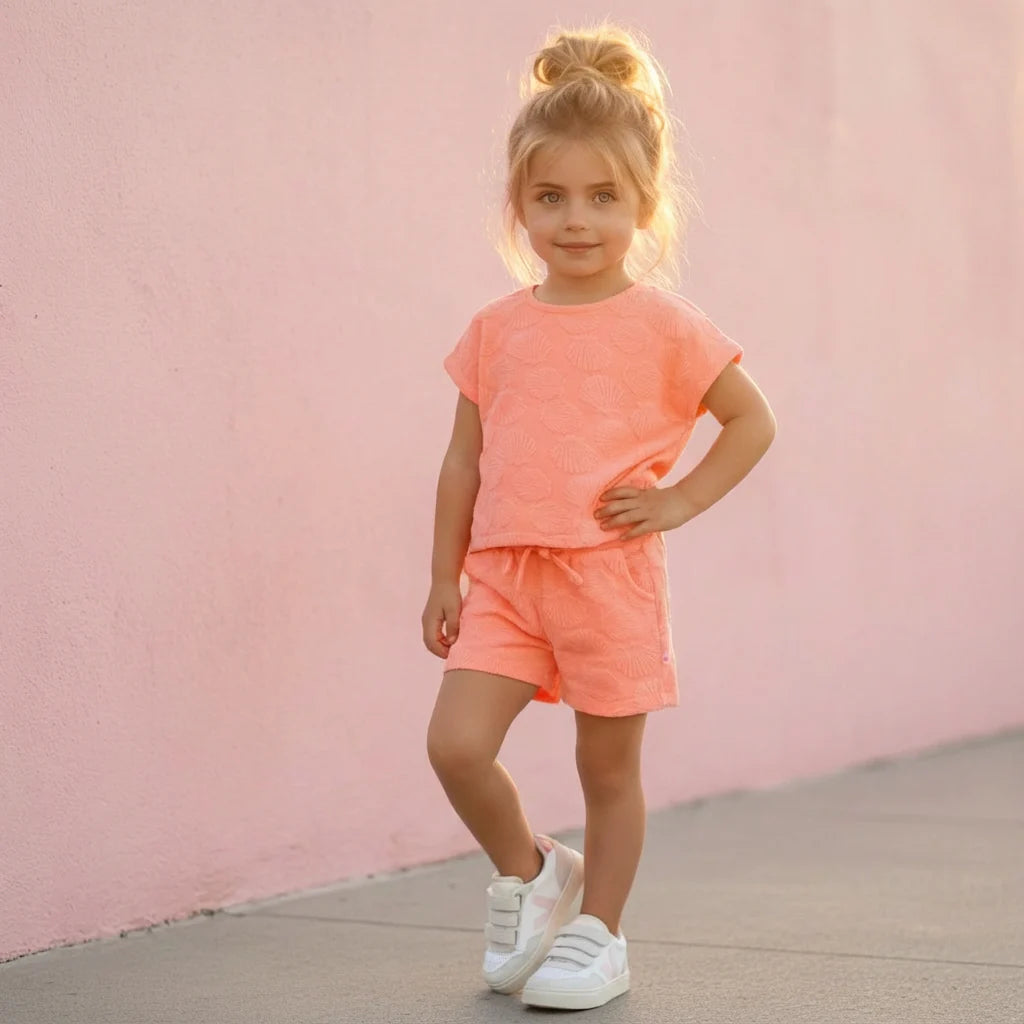 SOMEONE G Zora t-shirt - fluo coral - 110 ZORASG02G