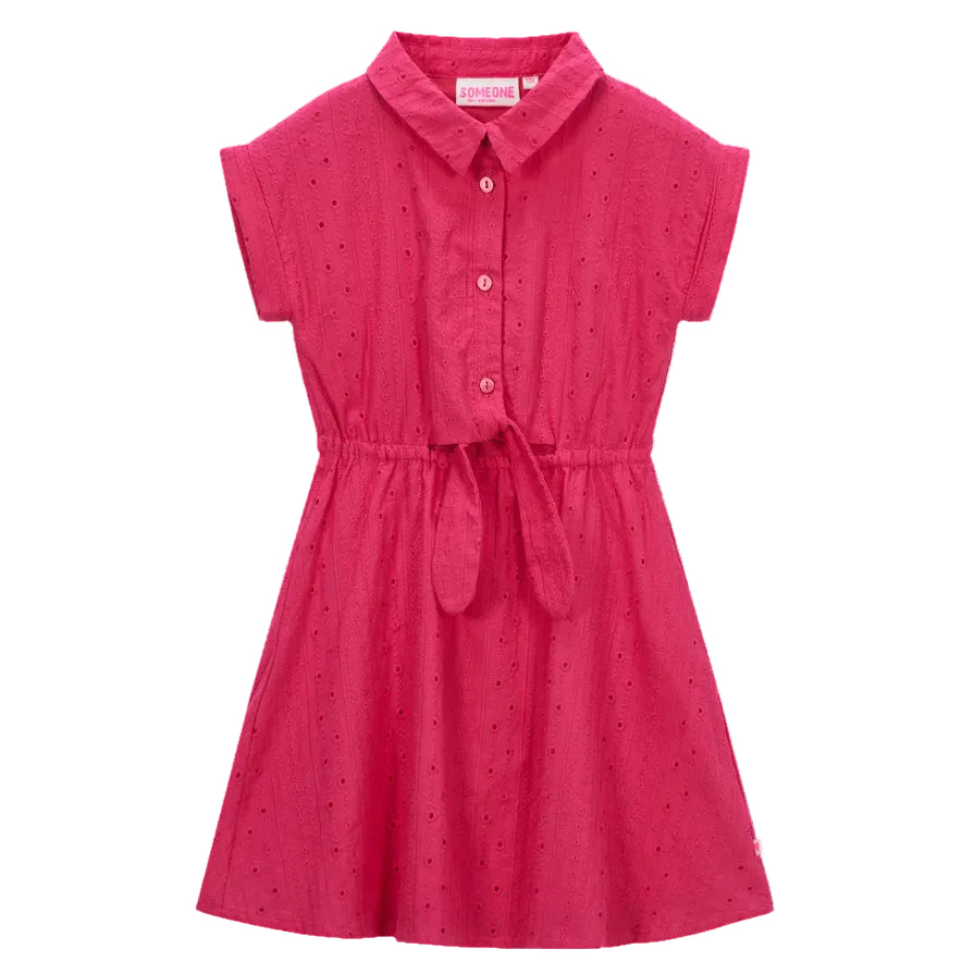 SOMEONE G Rien kleedje - dark pink - 98 RIENSG51J