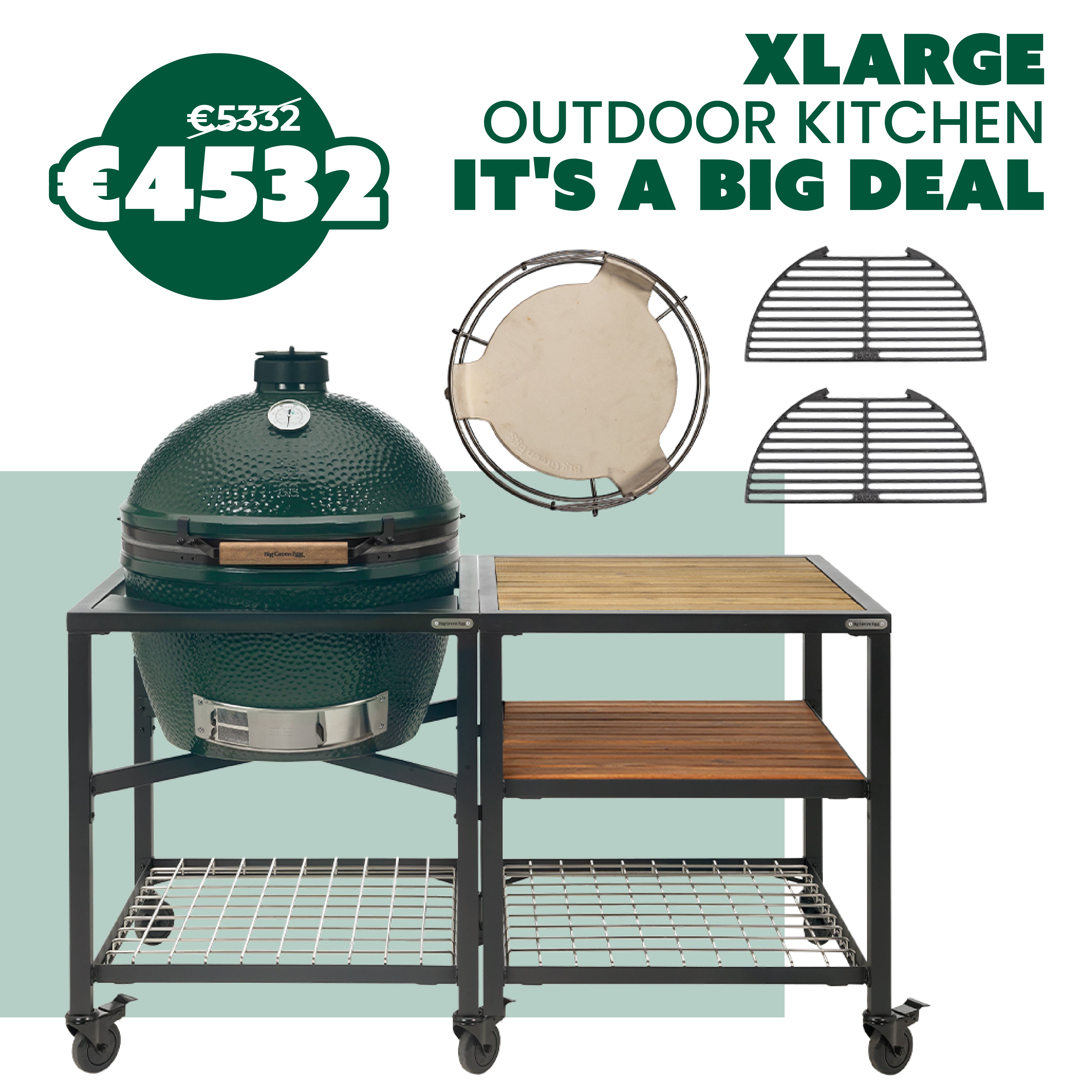 BIG GREEN EGG XL Outdoor kitchen - It's a big deal