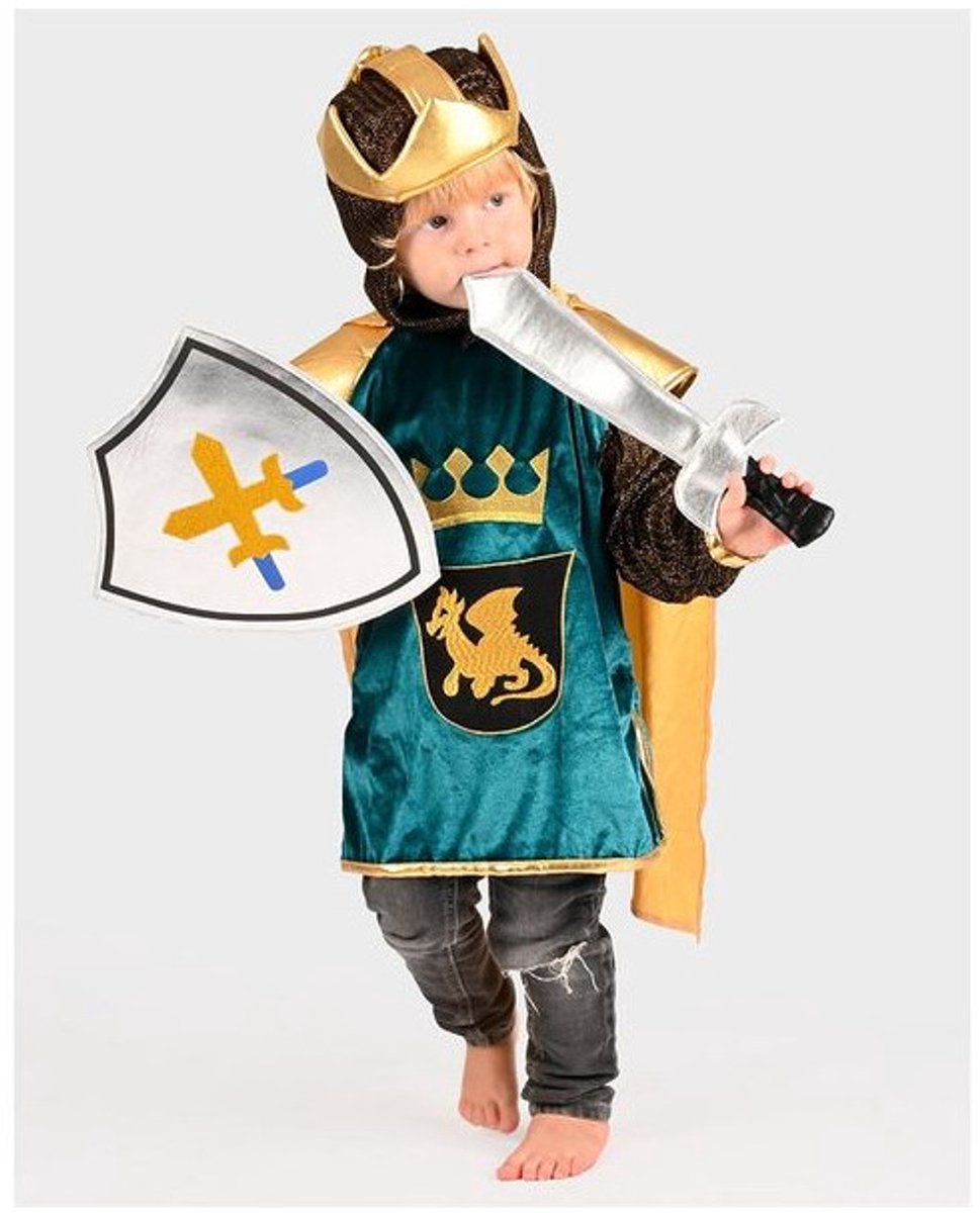 DEN GODA FEN Riddershemd drakennkoning 110/116 4j-6j - 4dlg