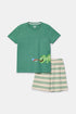 WOODY Jongens pyjama - groen - 4j.
