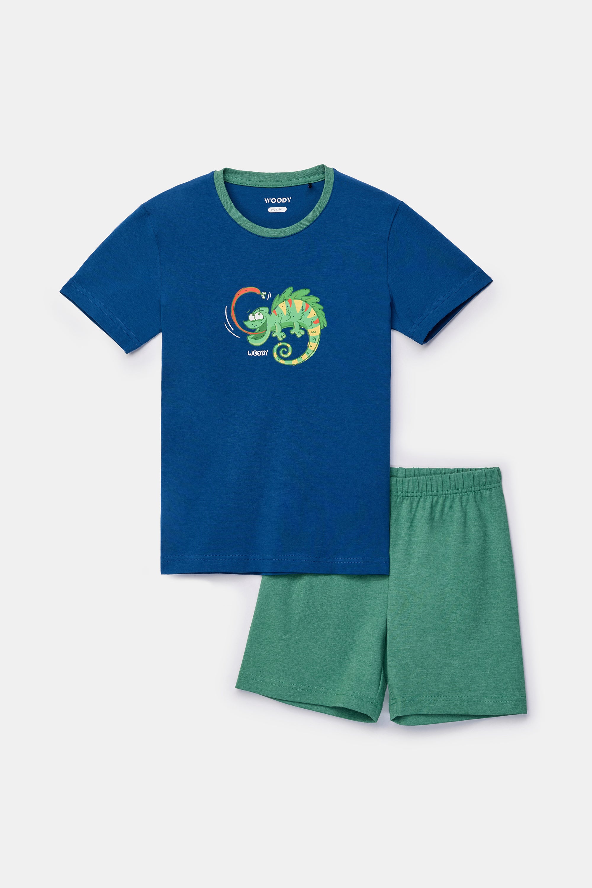 WOODY Jongens pyjama - d. blauw - 3j.
