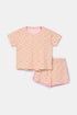 WOODY Meisjes pyjama - vlinder print - 3j.