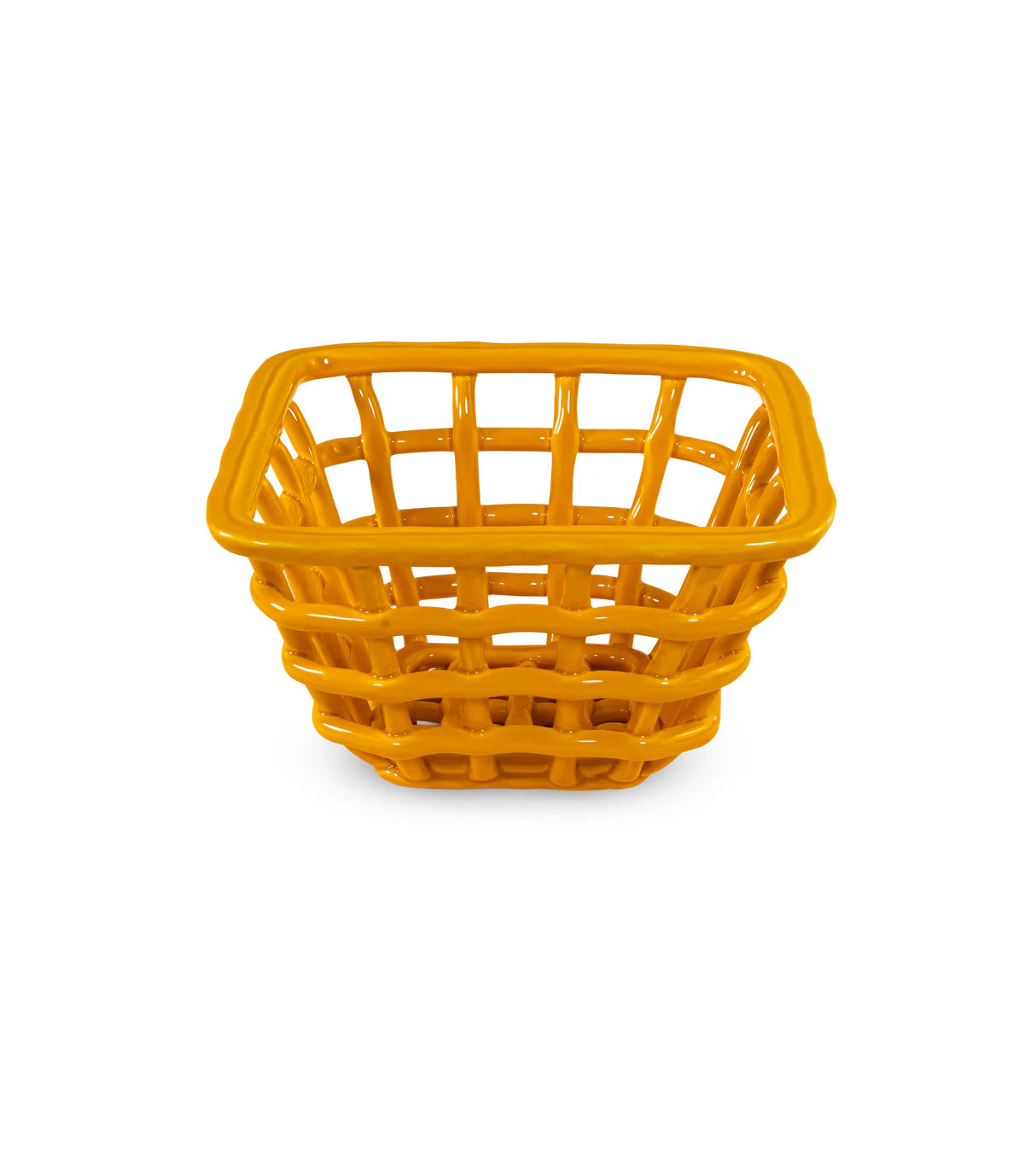WD Mandje stoneware - yellow
