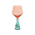 WD Gin & Tonic glas diamand-effect base - l.blue/peach