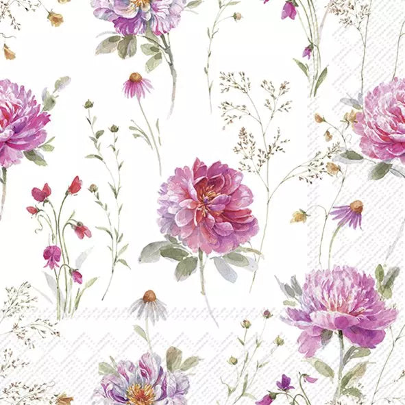 IHR Servetten 25x25cm - partout des fleurs  4085502600