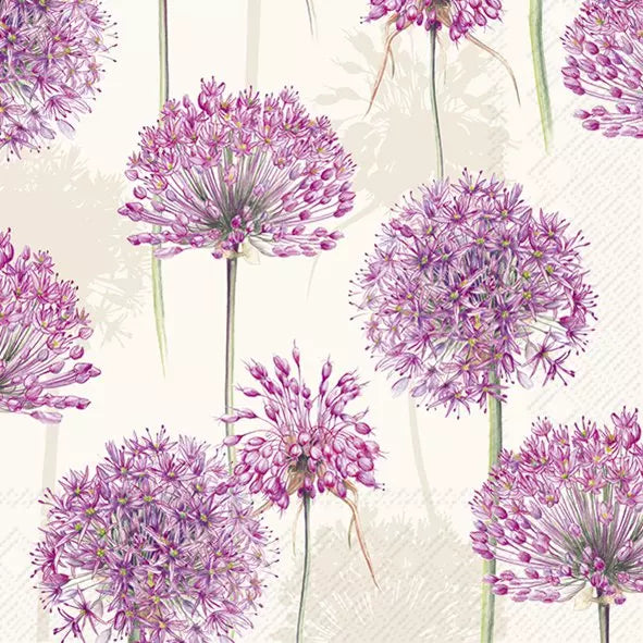 IHR Servetten 33x33cm - allium cream   4105301360