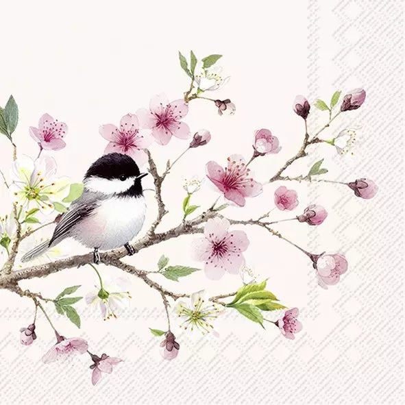 IHR Servetten 25x25cm - little birdie rose   4107802859