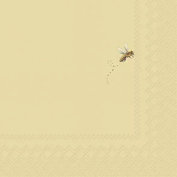 IHR Servetten 33x33cm - tiny bee yellow   4114701670