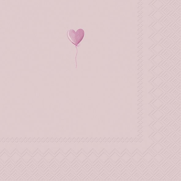IHR Servetten 33x33cm - tiny balloon rose   4115101050