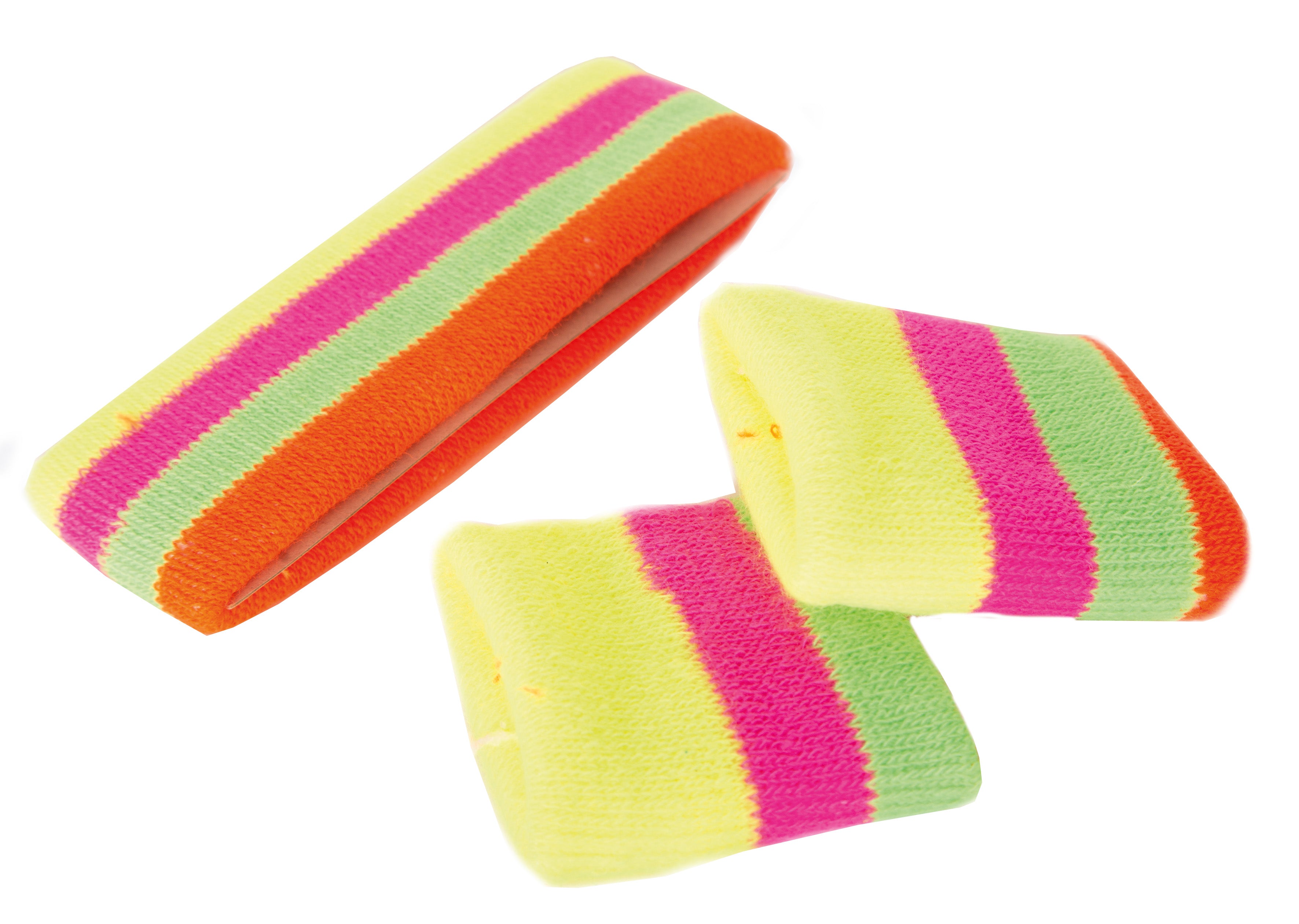 Zweetbandjes set - neon