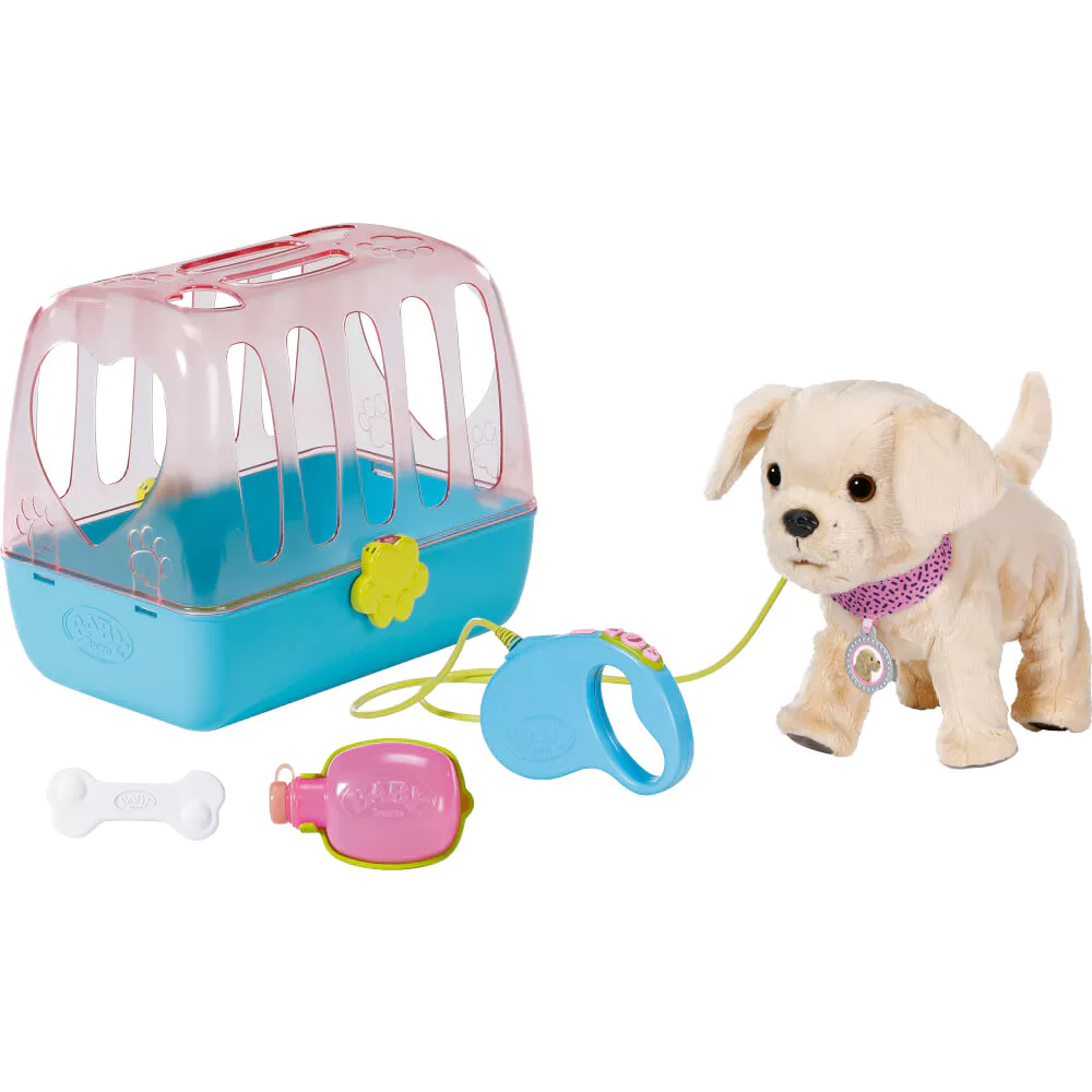 ZAPF BABY born - My dog Lucky m/doos