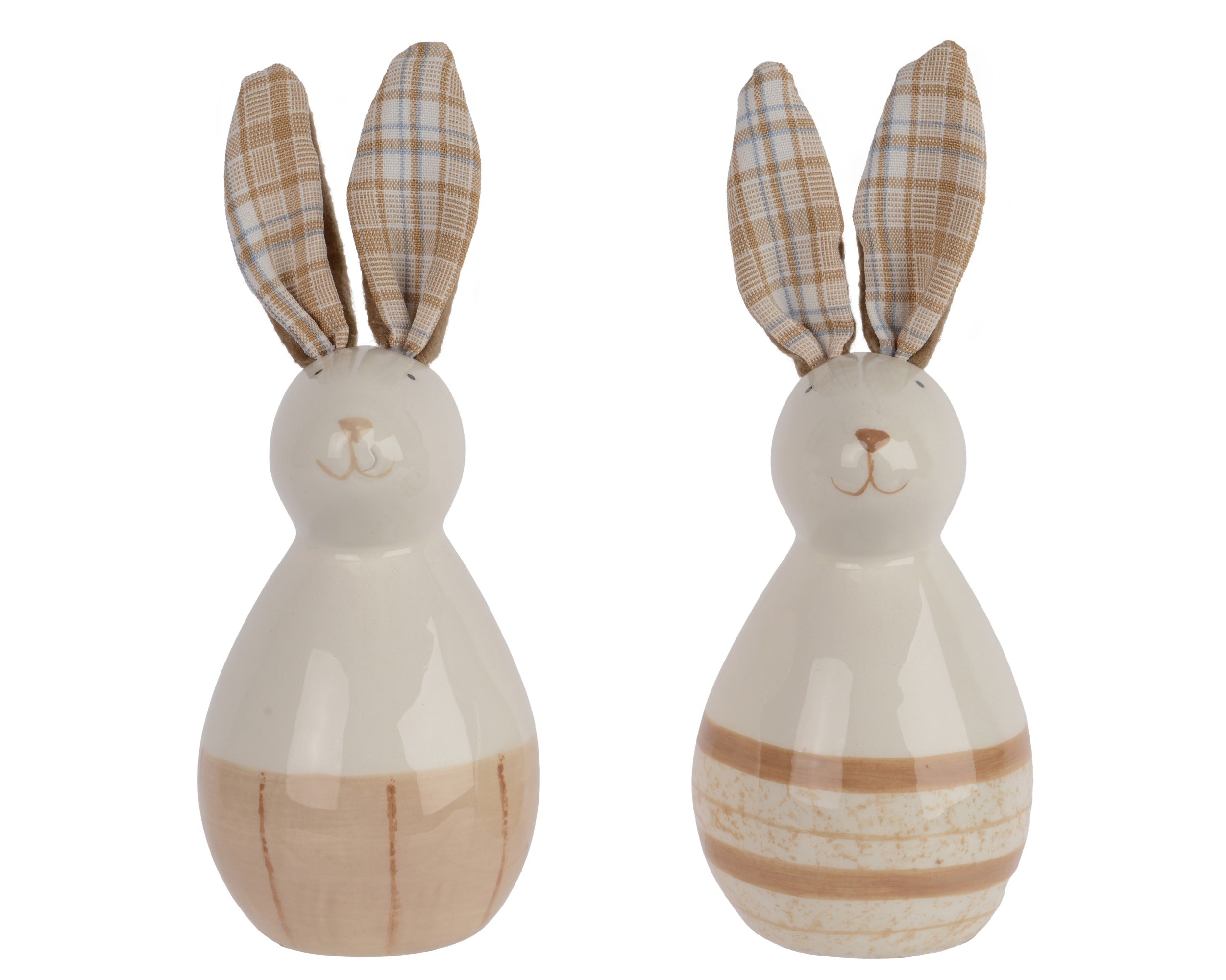 Decofiguur konijn dolomiet - 7,3x6,2x17cm - ass. (prijs per stuk)
