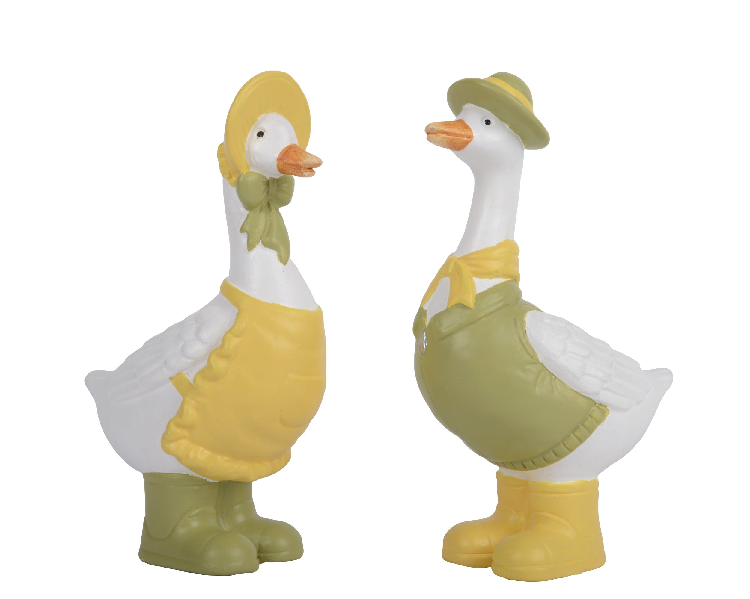 Figuur gans terracotta - 6,5x10,5x17cm - ass. (prijs per stuk)