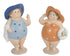 Deco figuur meisje staand - 7,5x10,5x17,5cm - ass. (prijs per stuk)