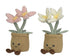 Bloem polyester - 12x13x39cm - ass. (prijs per stuk)