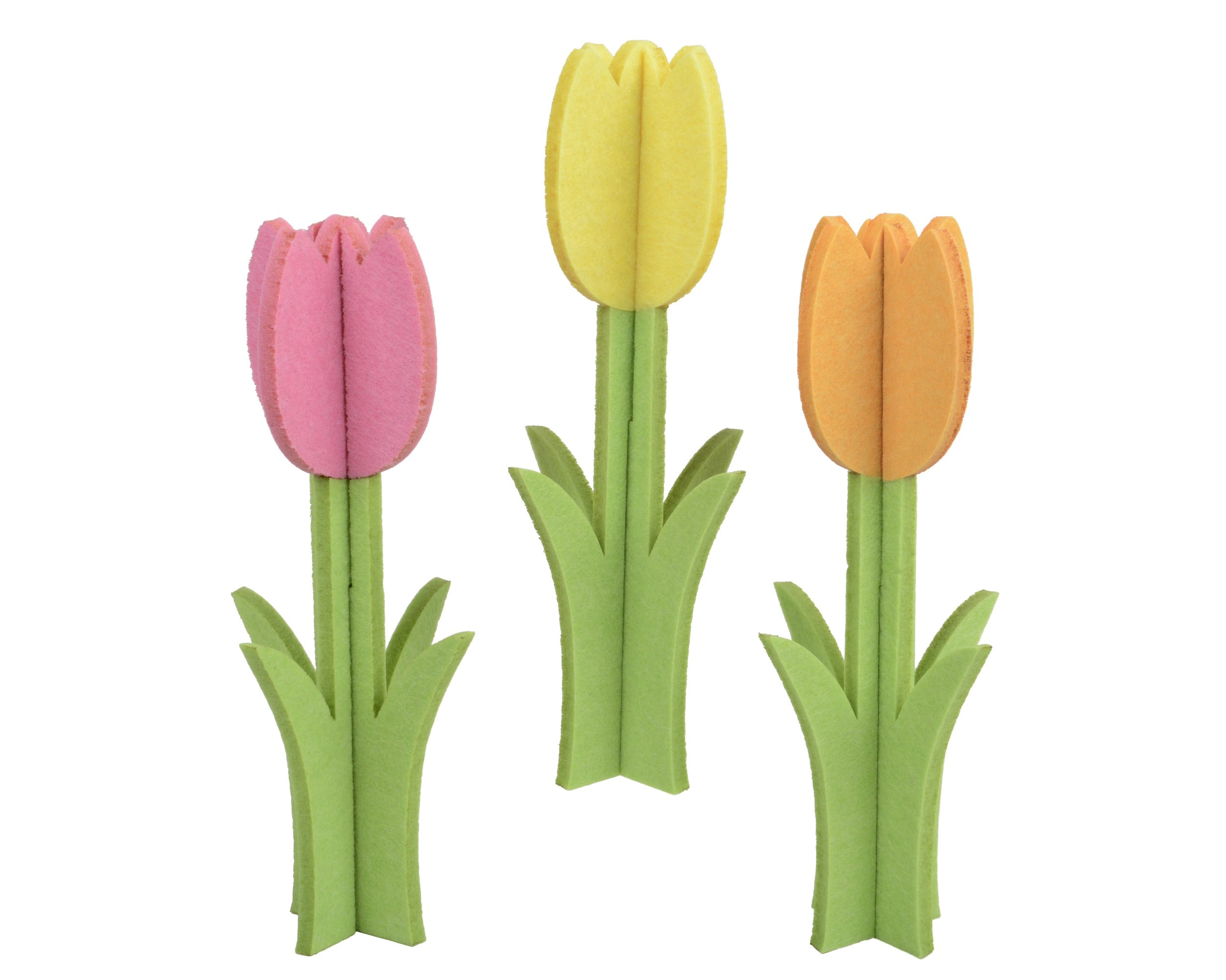 Tulp vilt 11x28cm - ass. (prijs per stuk)
