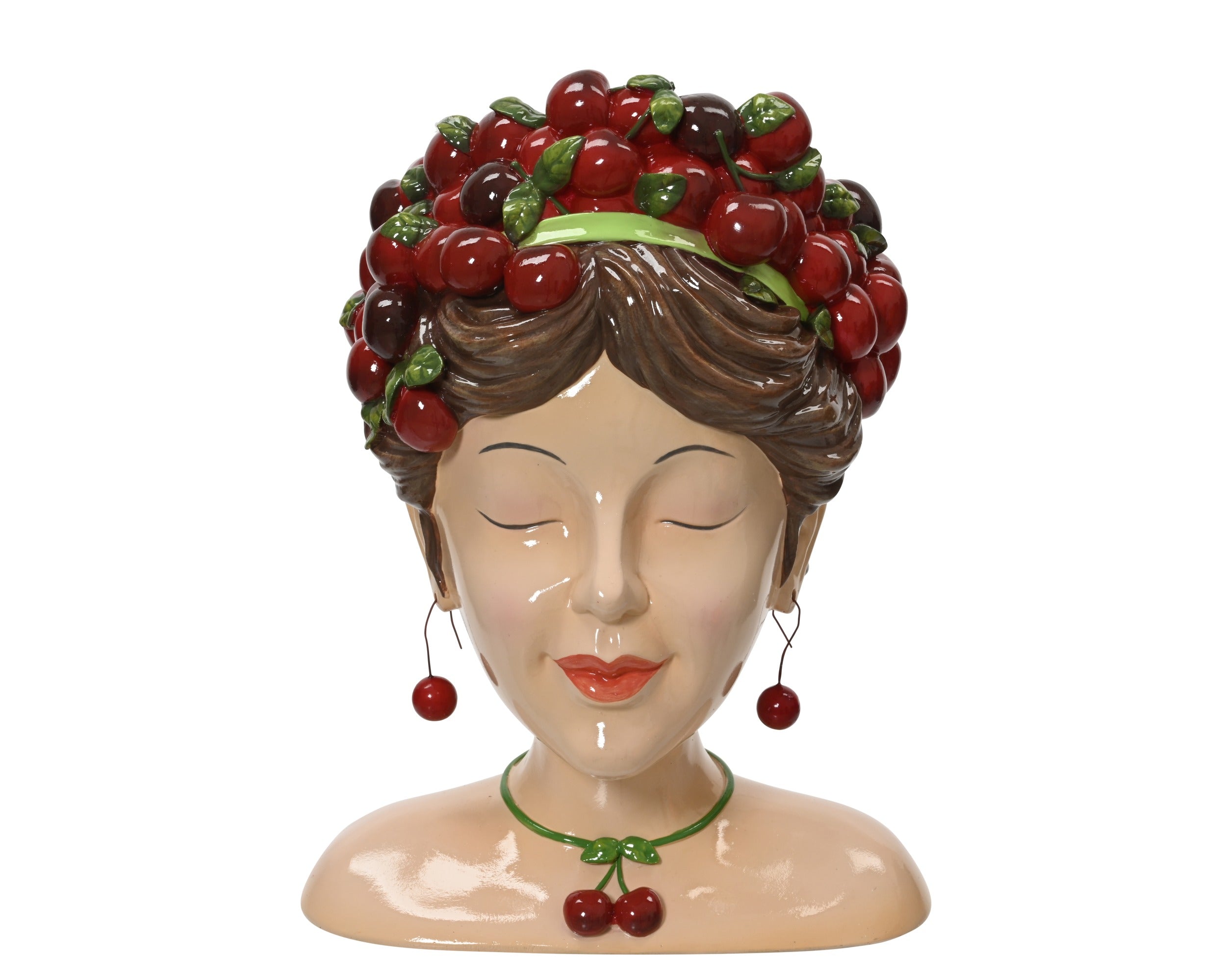 Vaas vrouw - 21x18,5x27cm - rood