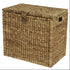 Opbergbox mand m/ deksel - S 54x33x49cm - naturel