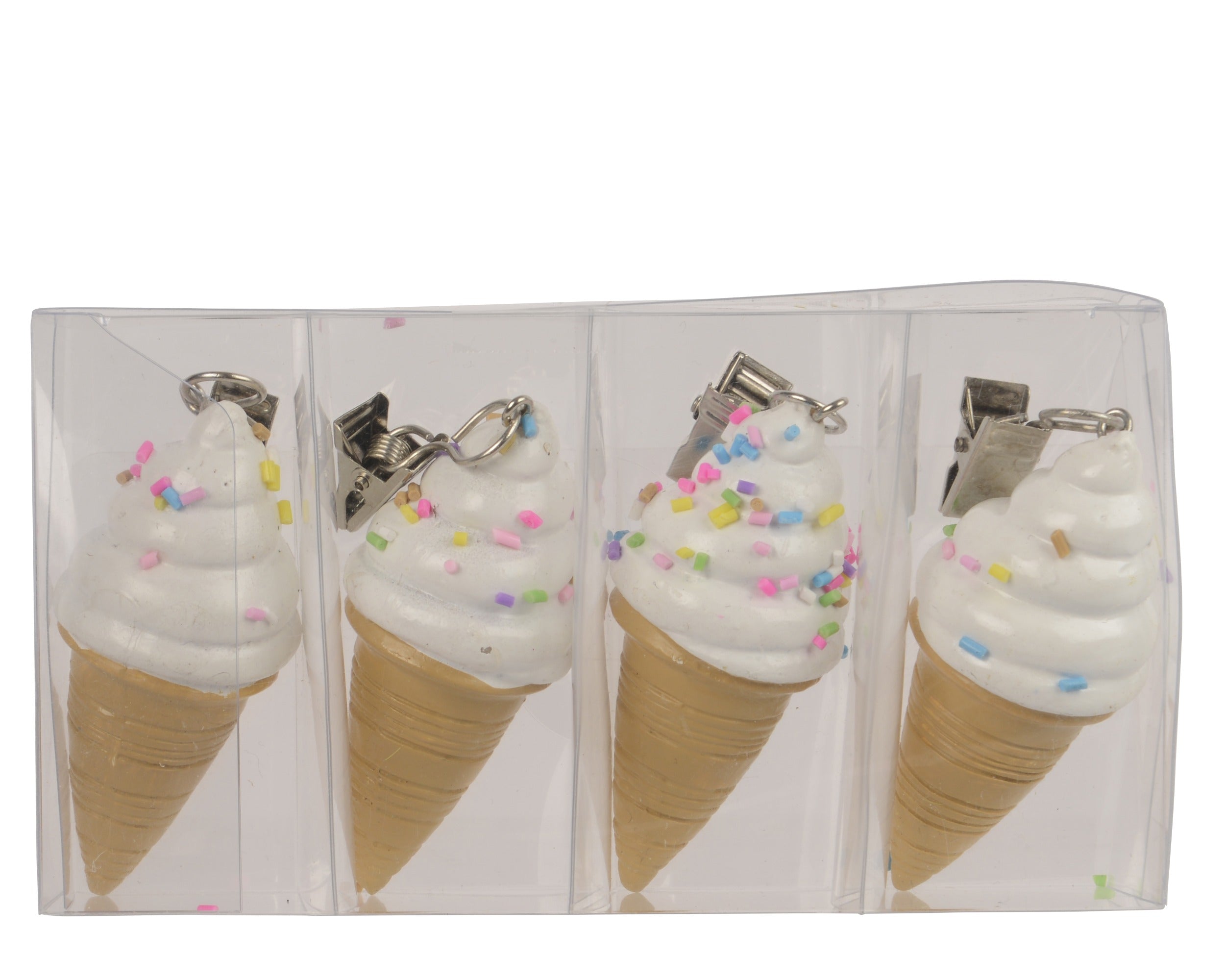 Tafelkleedgewicht ijsje 4st.- 14x7,5cm - multi