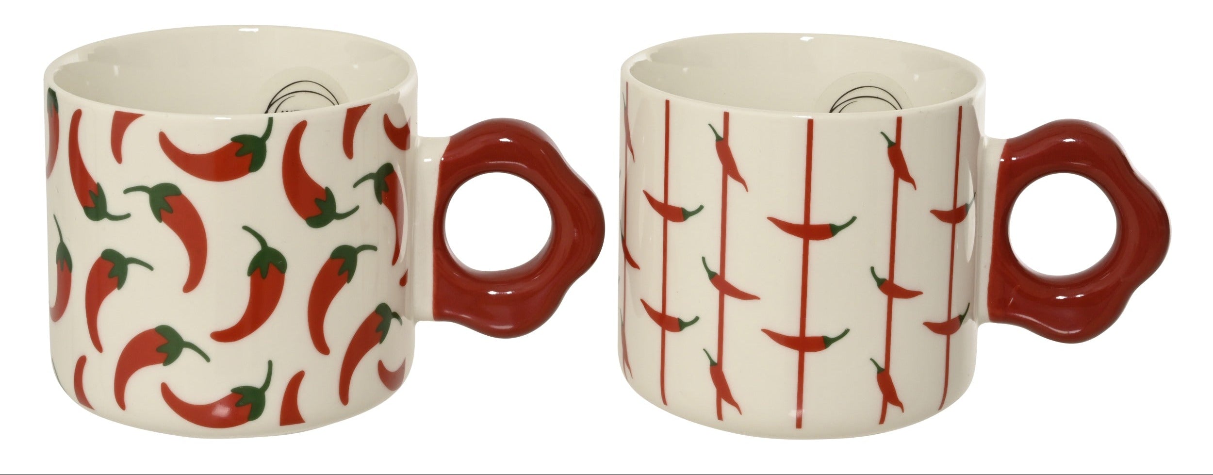 Mok chilipepers - 13x8,6cm - rood ass. (prijs per stuk)