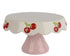 Etagere porselein kersjes - 24x13cm - roze