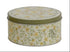 Voorraadpot blik rond - S 13,5x5cm - groen/ geel