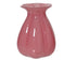 Vaas glas - 15x20cm - roze