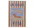 Muurdeco canvas strandstoel - 60x90cm - multi