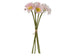 Boeket op steel - 35x16cm - zacht roze