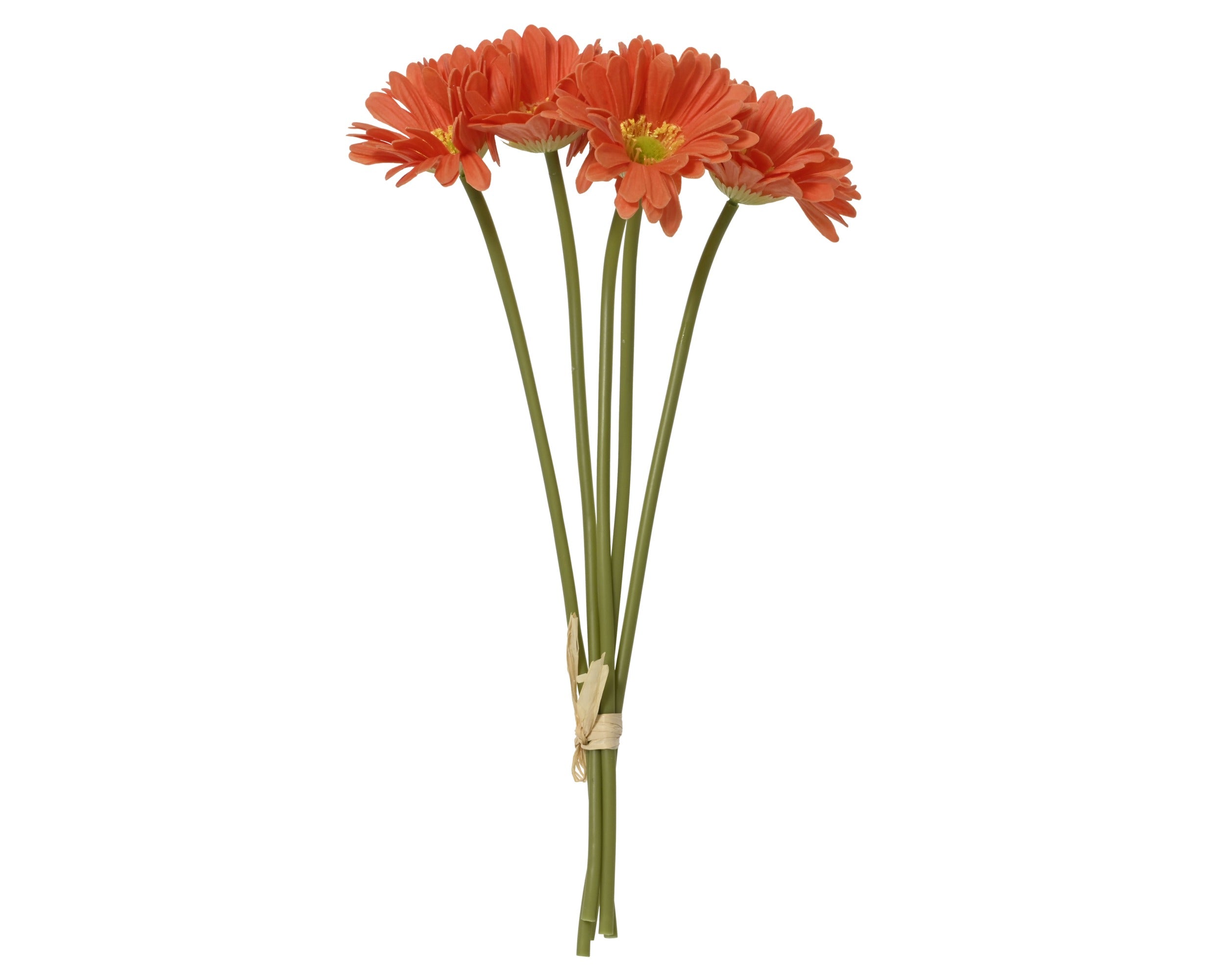 Boeket op steel - 35x16cm - oranje