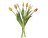 Tulpen boeket 13x39cm - oranje/multi