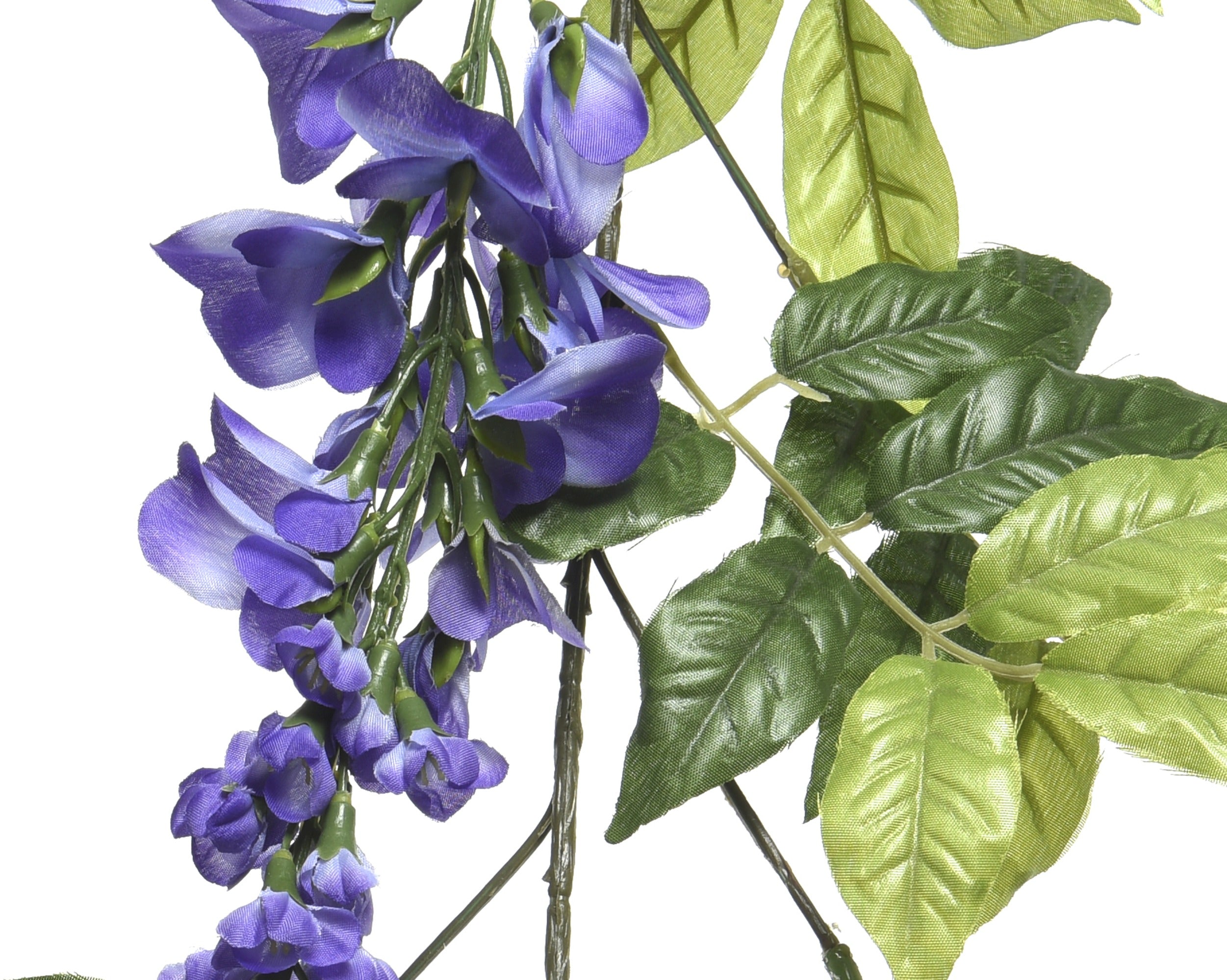 Bloemenslinger polyester Wisteria - 27x156cm - lila