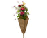 Boeket polyester - 20x13x70cm - d. roze/multi