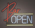 LED neon light - Bar open - 40x30cm - multi