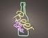 LED neon light - Beer time - 32x32cm - multi