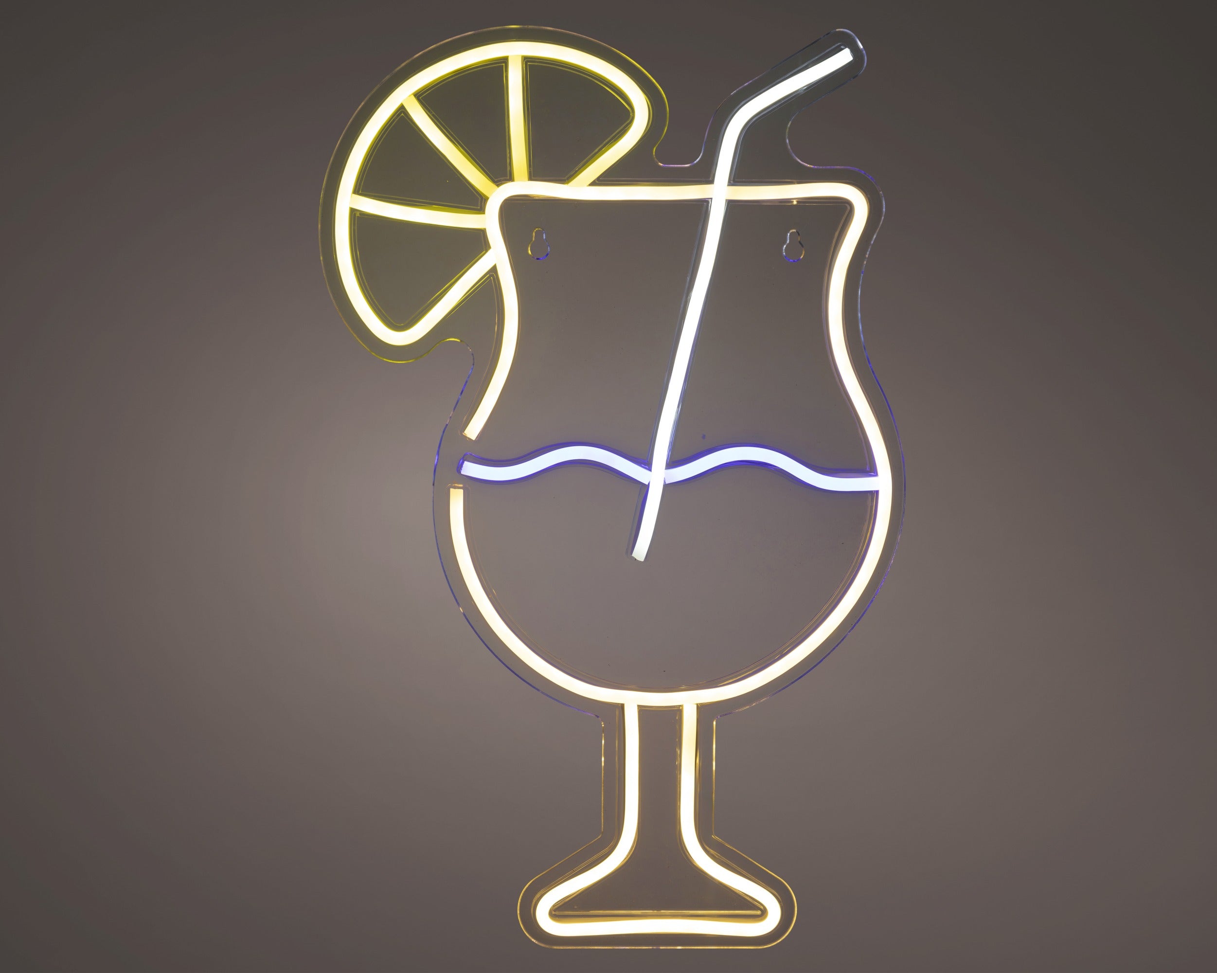 LED neon light - Cocktail glas - 25,5x40cm - multi