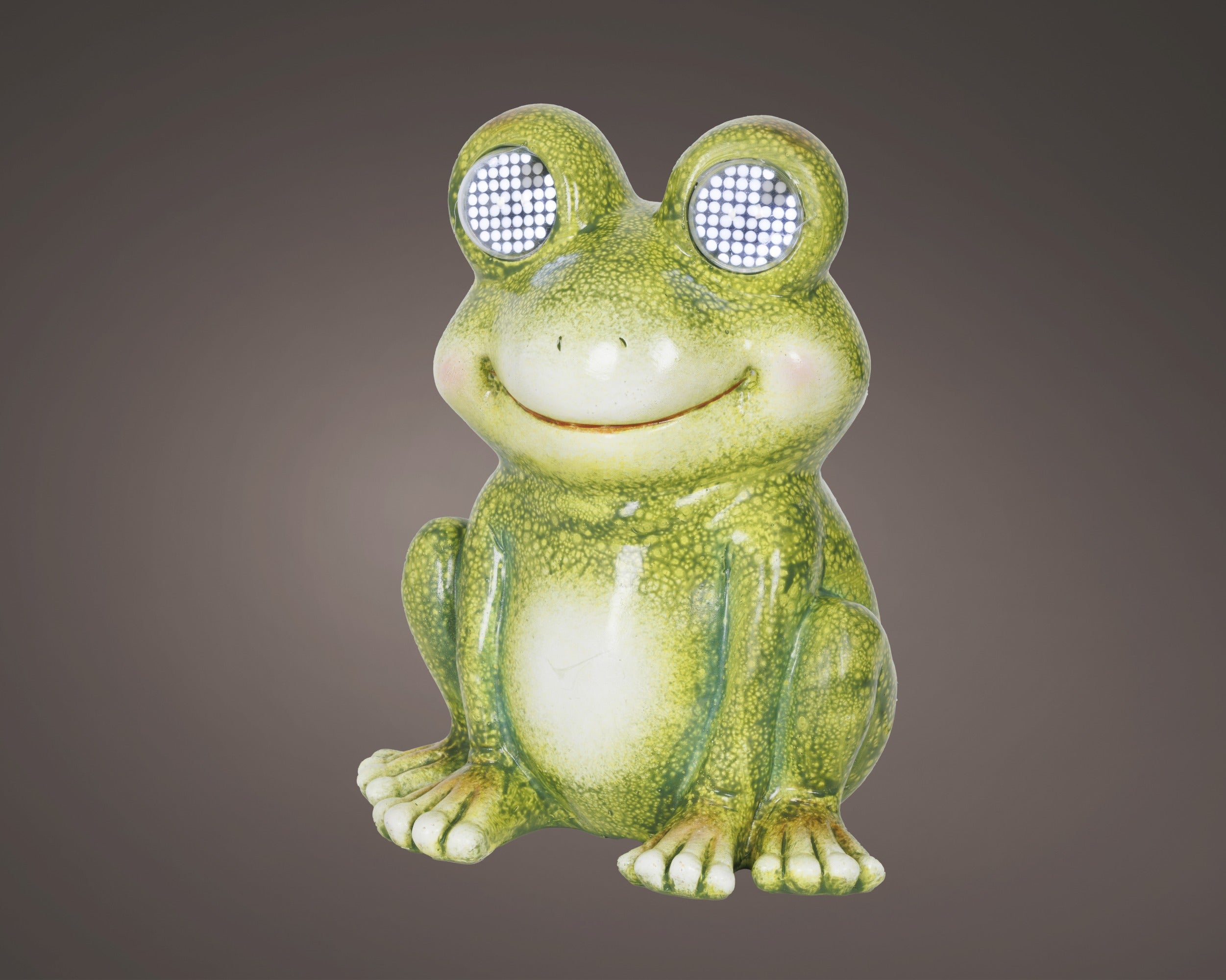 Solarverlichting kikker outdoor - 17,2x20x24,5cm - groen