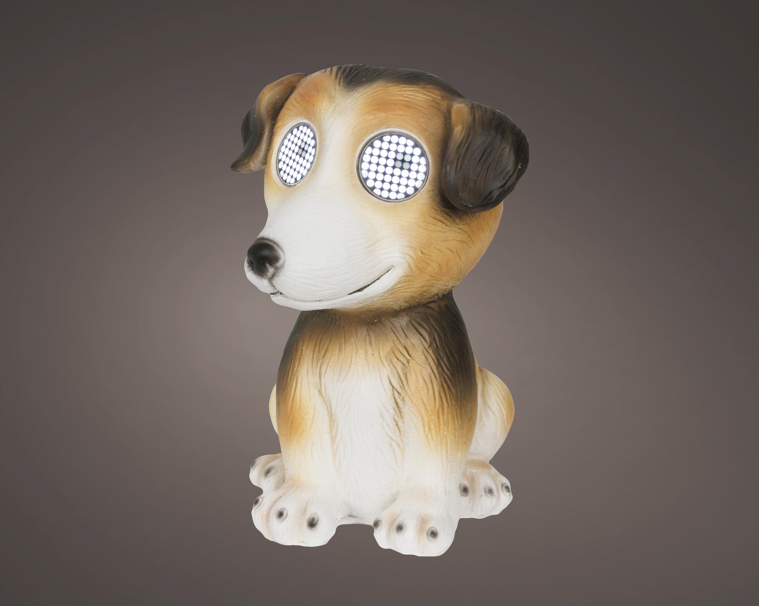 Solarverlichting hond outdoor - 17x20,2x25cm - bruin