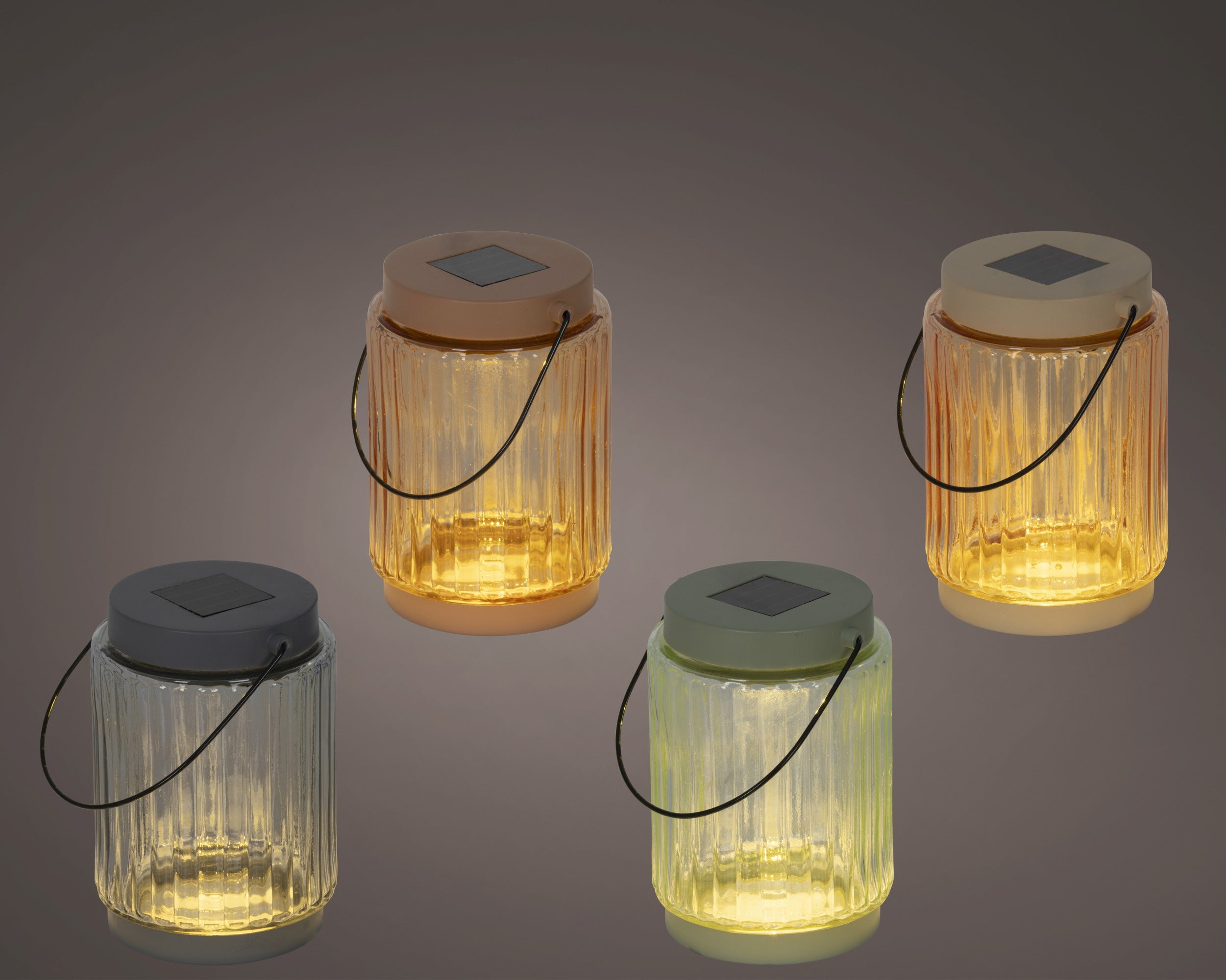 Solarverlichting lantaarn outdoor - 8,5x12cm - ass.