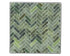 Plantentafel outdoor mozaiek - L 38x82cm - zwart/ groen