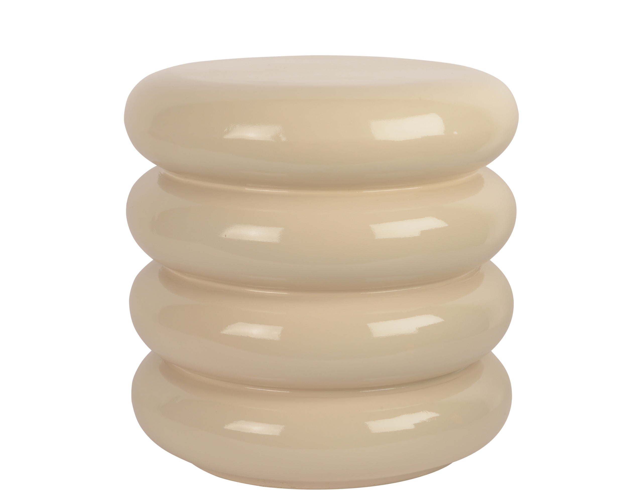 Bijzettafel magnesium outdoor - 40x40cm - beige