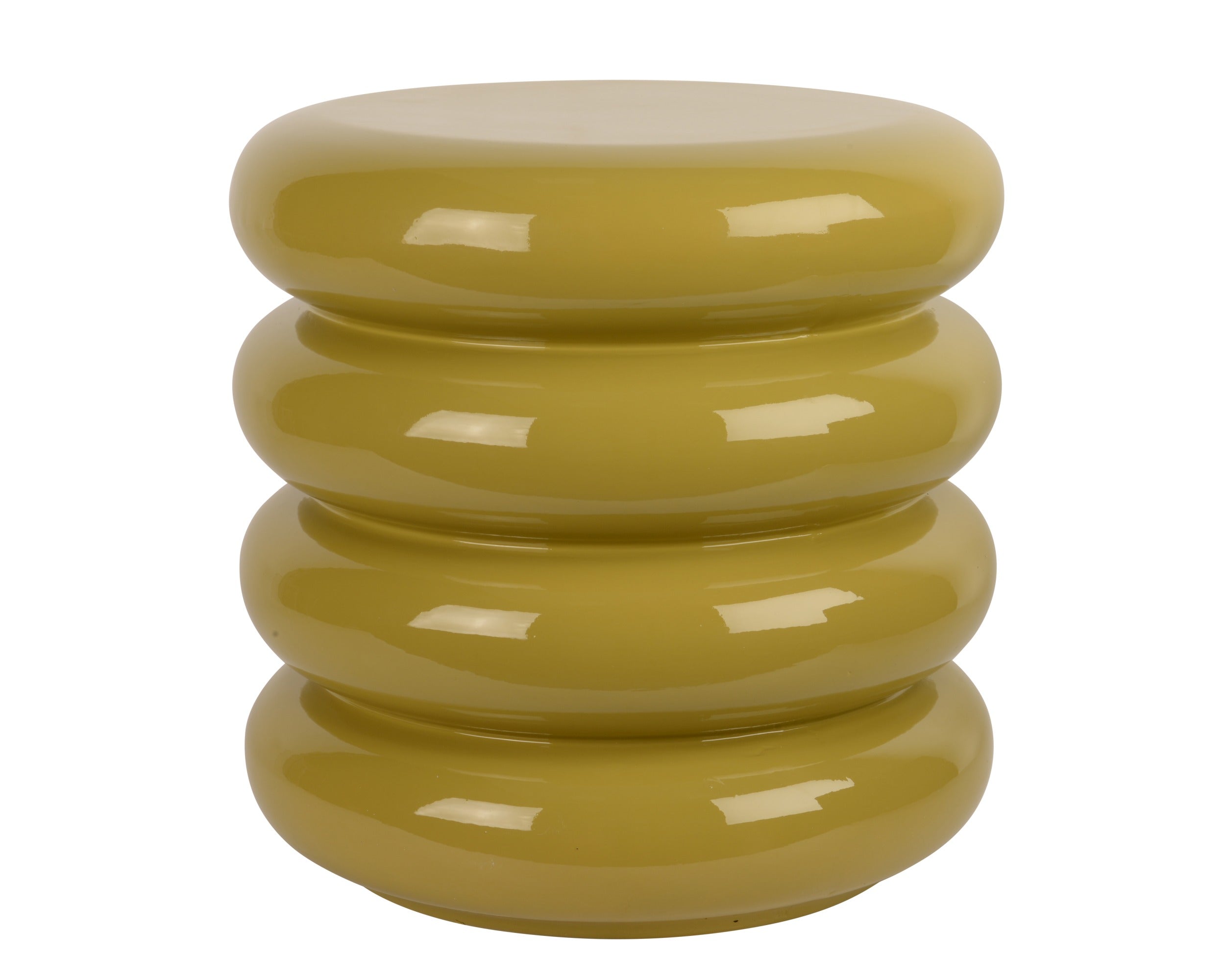 Bijzettafel magnesium outdoor - 40x40cm - d. geel