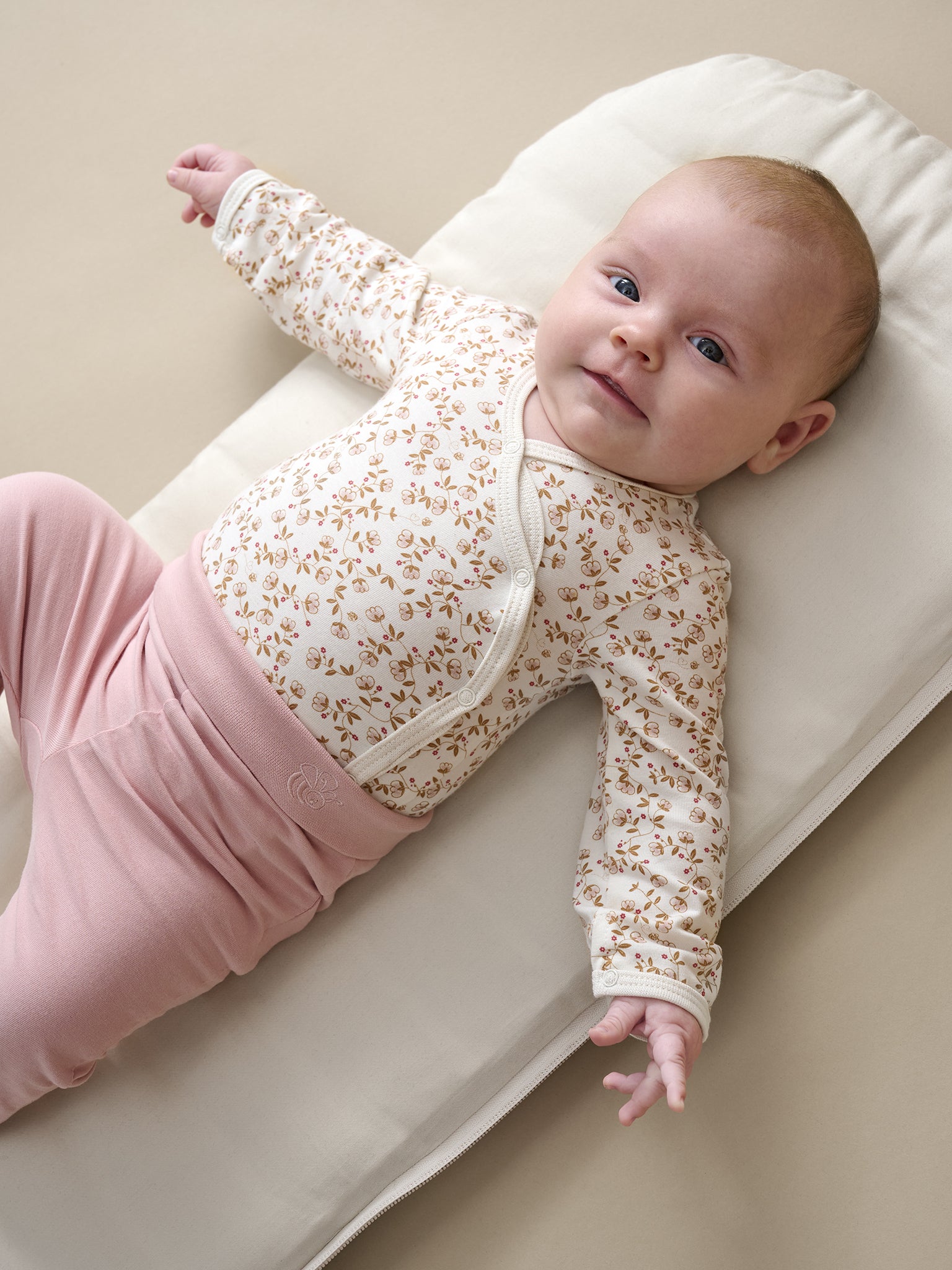FIXONI U Wrap body LS print - pale mauve - 44