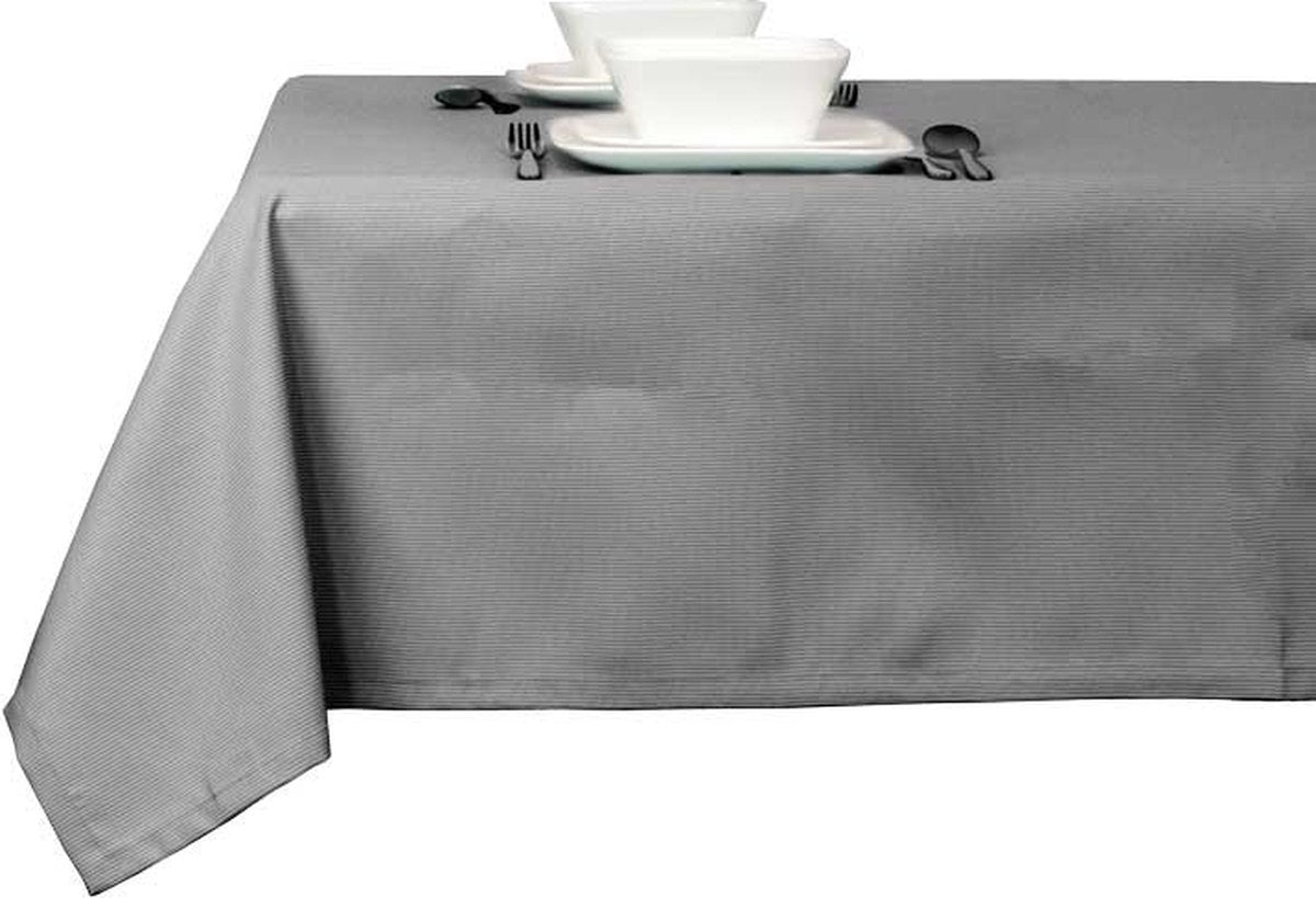 UNIQUE Bliss tafelkleed outdoor - 140x250cm - dark grey 412094