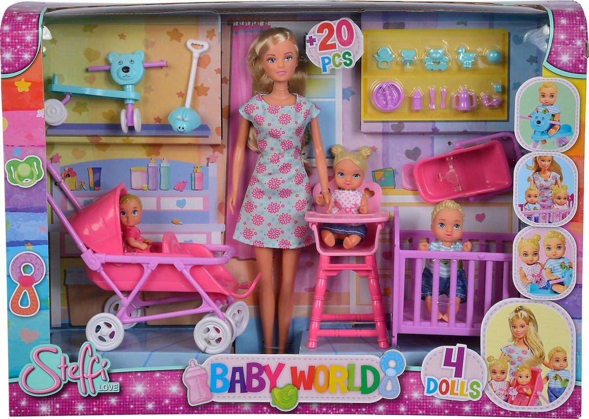 STEFFI LOVE - Baby world set Kinderverzorgster met accessoires