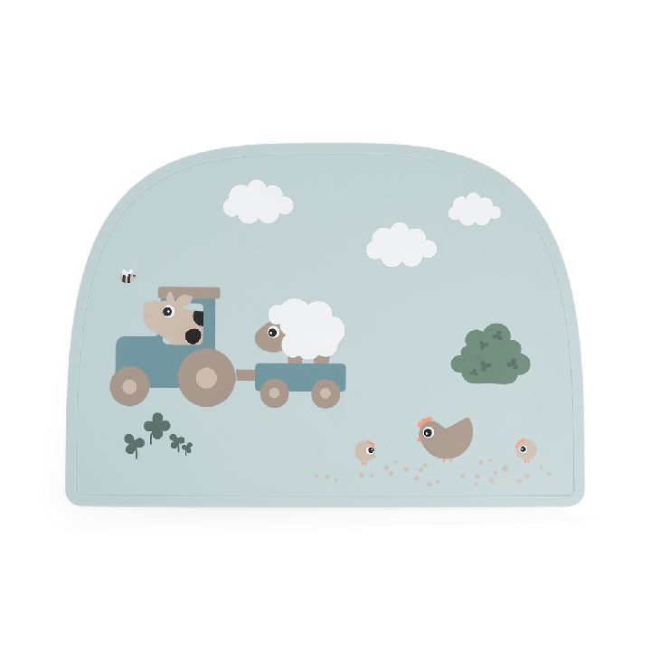 DONE BY DEER Placemat - Tiny Farm - blauw